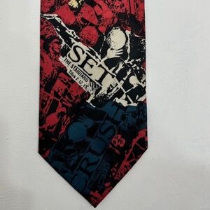 Vintage 80s Volleyball Tie Scripture Quote Appointed Apparel 3.5"x58"